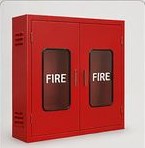 Double door hose cabinet